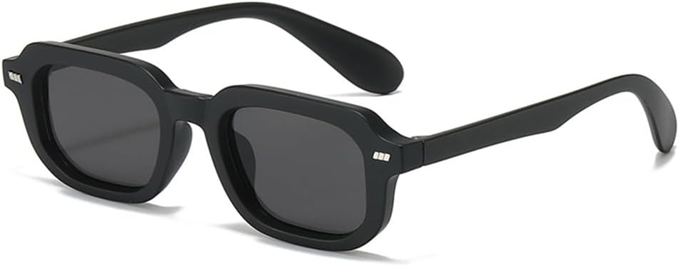 

Солнцезащитные очки UV400 с защитой от УФ-излучения, маленькая оправа, заклепки, синие, для женщин и мужчин, для бега и занятий спортом на открытом воздухе UYPTK, Black Grey