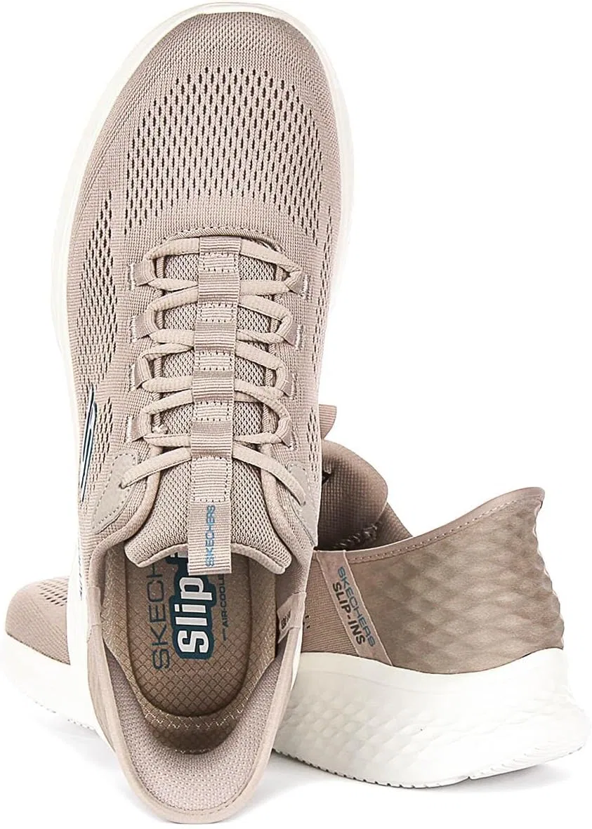 Кроссовки Skechers Skech-lite Pro Men's Vegan Speckled Mid Shock ABS, Taupe — фото 4