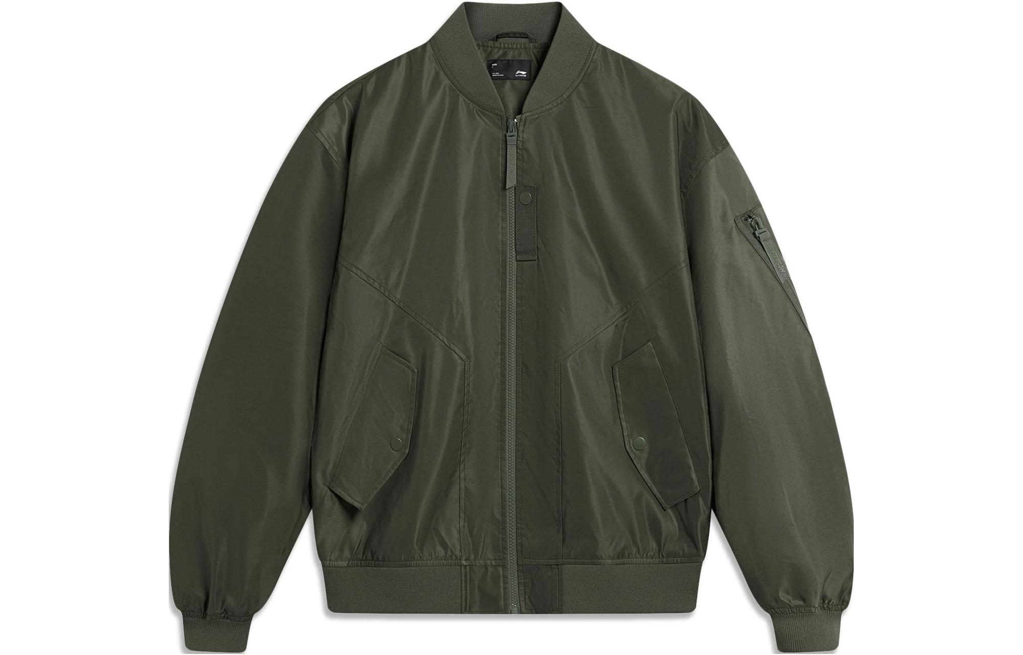 

LINING Куртка унисекс гранатово-зелёная, Grape Leaf Green