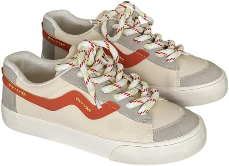 

Мужские модные низкие повседневные спортивные кроссовки - ретро-шнуровка, подошва из ПВХ, удобная и приятная к коже подкладка. Подходят для ежедневного ношения и активного отдыха на улице. Универсальны для любого сезона Clolinde, оранжевый/бежев...