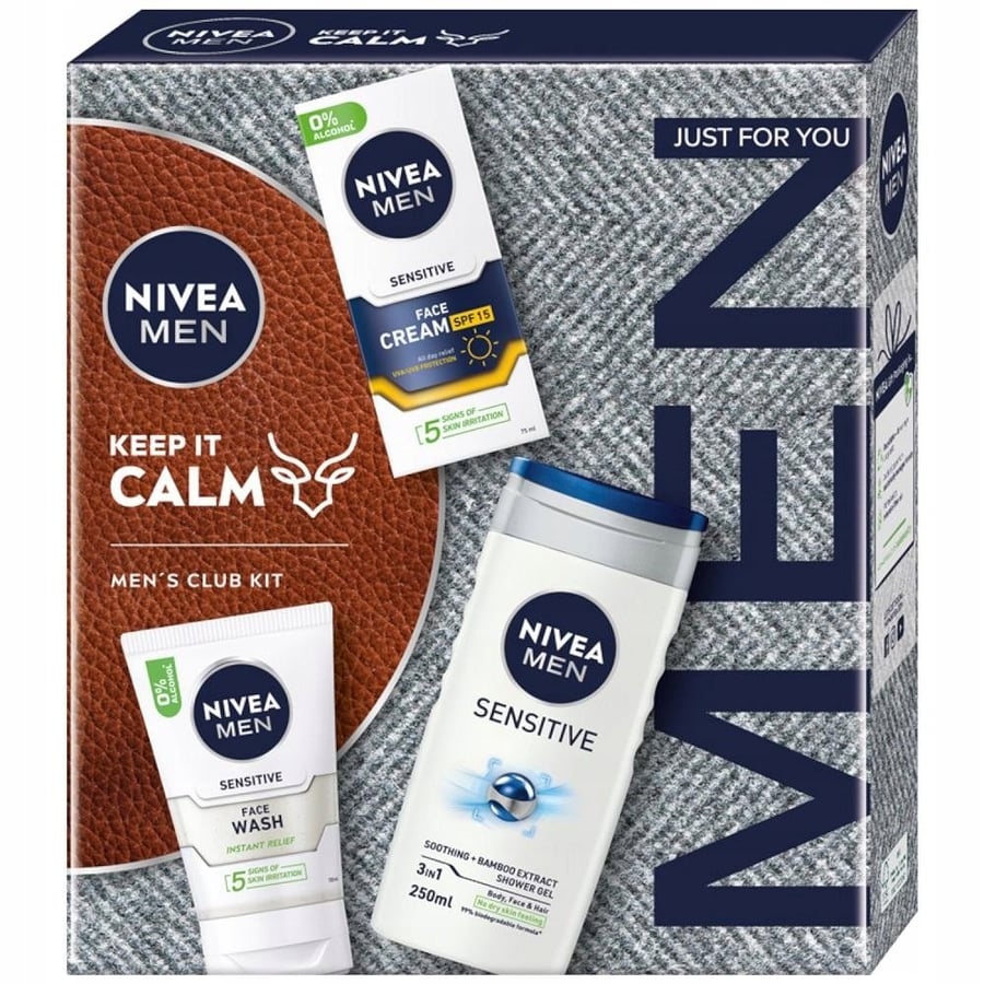 

Набор мужской косметики Nivea Men Keep It Calm из 3 предметов