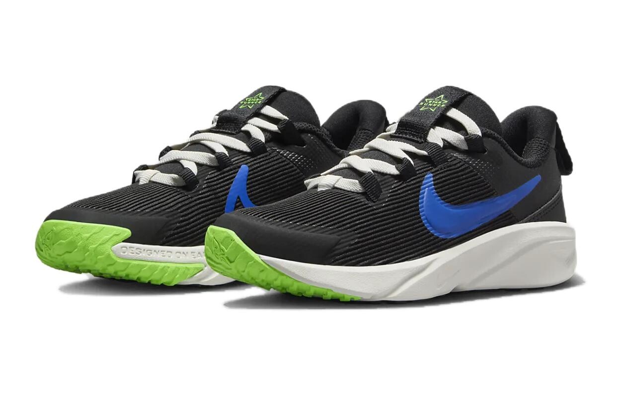 Кроссовки Nike Star Runner 4 PS 'Black Racer Blue', зеленый — фото 3
