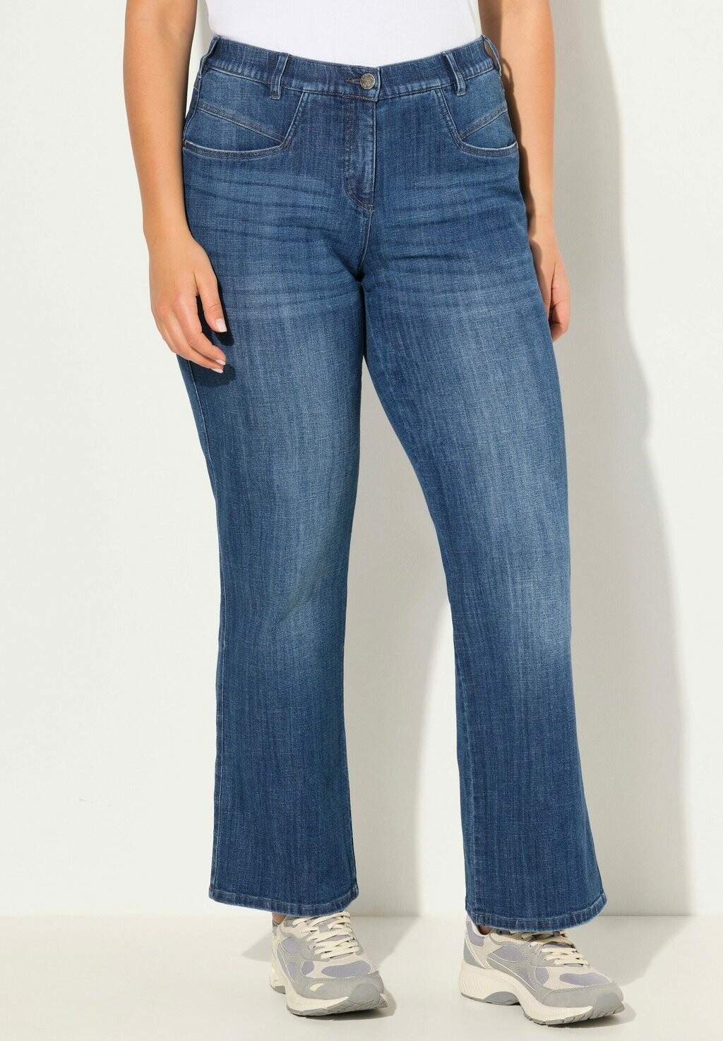 

Джинсы Bootcut STRETCH Ulla Popken, синий деним