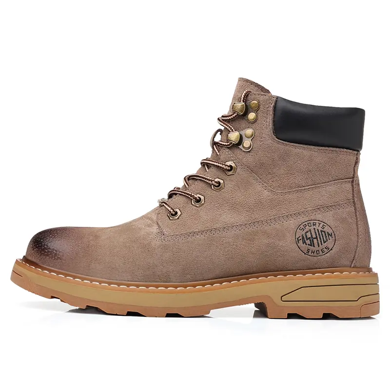 

WEISHIBANGWEI Короткие мартинсы мужские с утеплителем цвета хаки, цвет Khaki Padded