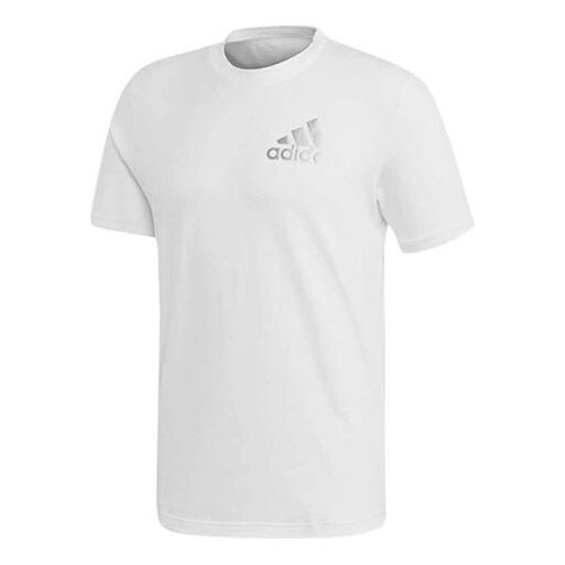 

Футболка adidas Training Sports Solid Color Round Neck Short Sleeve White, белый