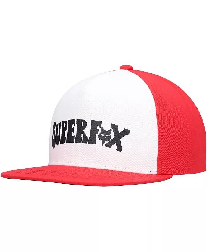 

Бело-красная кепка Super Trik Snapback для больших мальчиков и девочек Fox