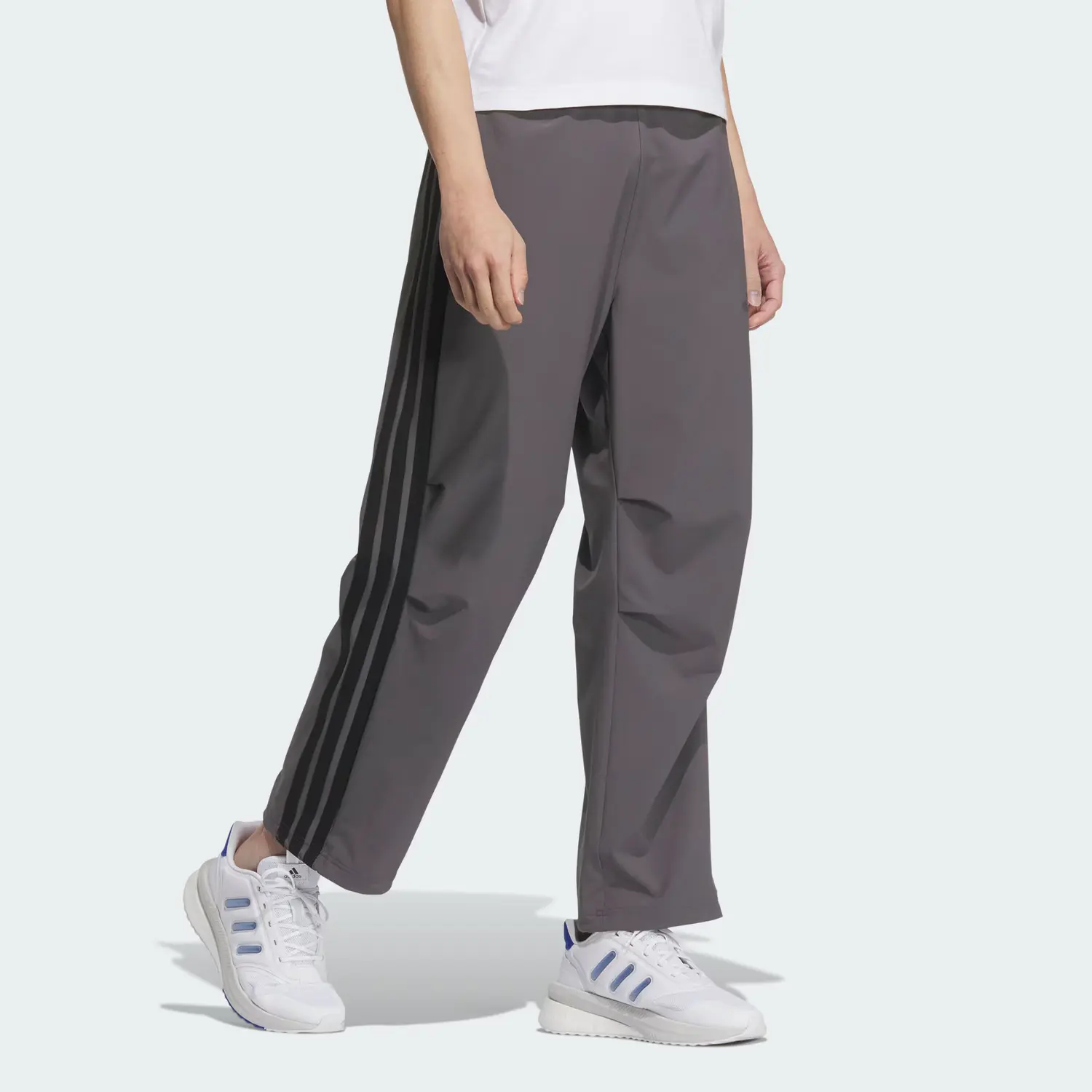 Adidas Спортивные штаны Knitted мужские Layered Stone Gray/Black — фото 4