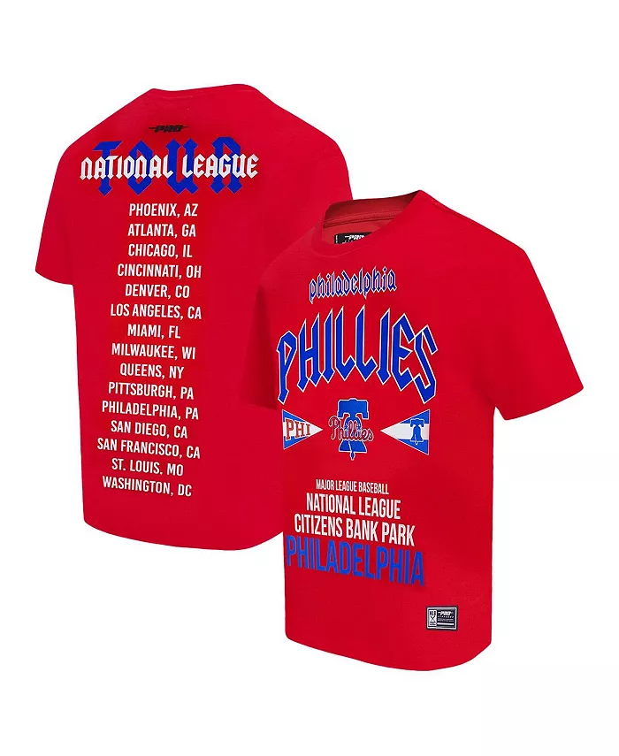 

Мужская красная футболка Philadelphia Phillies Oversized City Tour Pro Standard