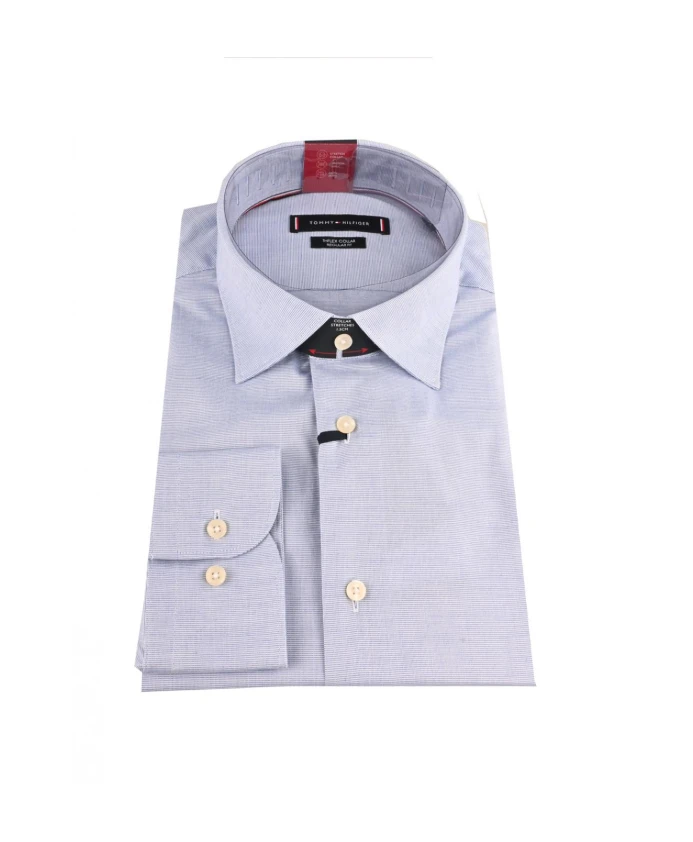 

Хлопковая рубашка оксфорд, стандартный крой Tommy Hilfiger, синий