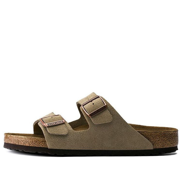 

Тапочки arizona soft footbed suede leather 'taupe' Birkenstock, коричневый