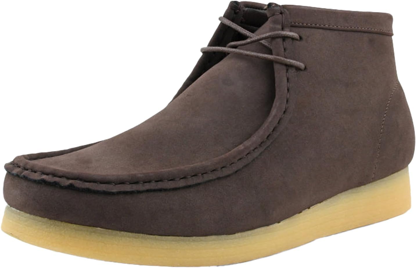 

Мужские повседневные ботинки Amali Chukka, высокие, на шнуровке, замшевые, пустынные ботинки с подошвой из каучука, Brown (Jason2)