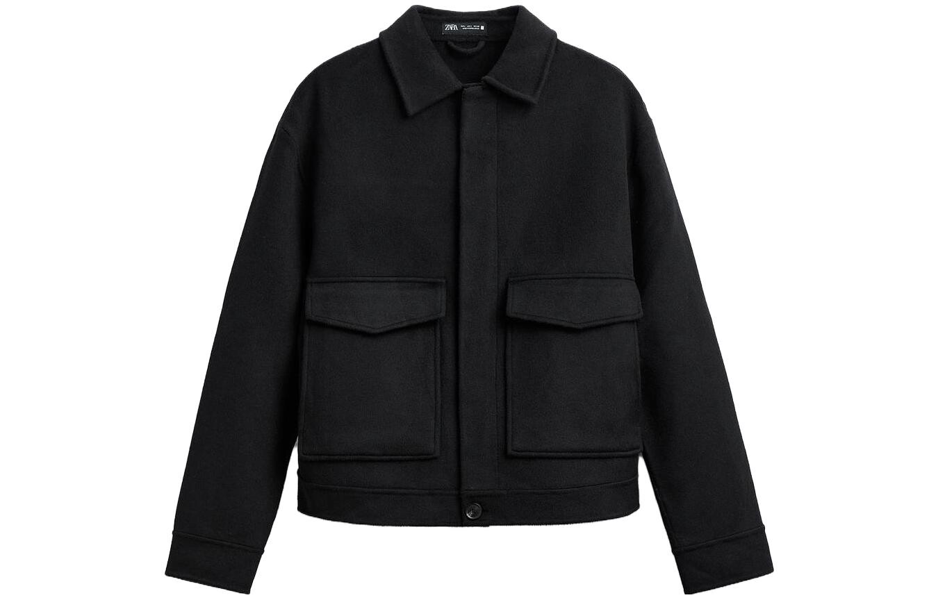 

Куртка мужская черная Zara, черный