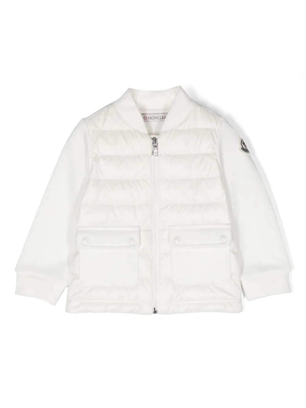 

Стеганый пуховик Moncler Enfant, белый