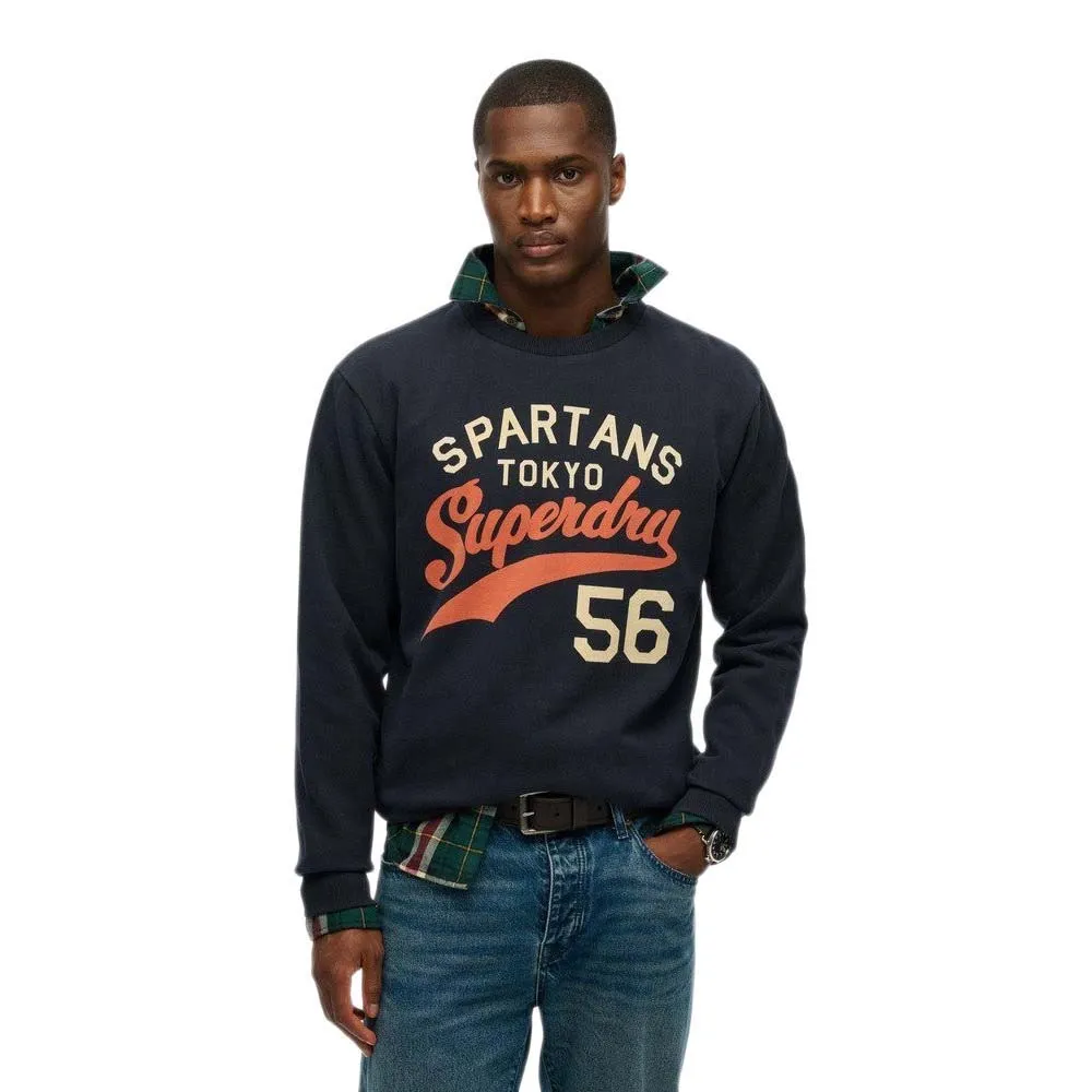 

Толстовка Superdry Athletic Relaxed Fit, синий