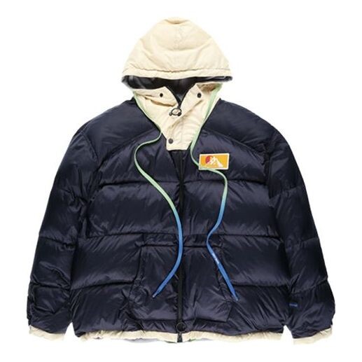 

Куртка fw19 scaffolding zipped puffer arrow jacket men blue Off-White, синий
