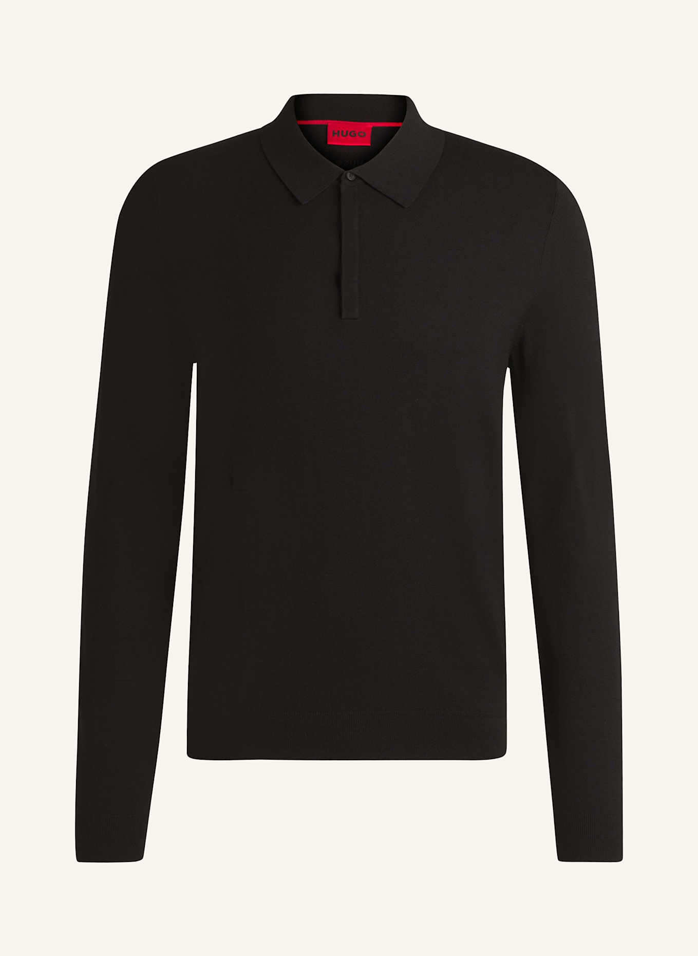 

Трикотажная рубашка поло san pippo slim fit Hugo, черный