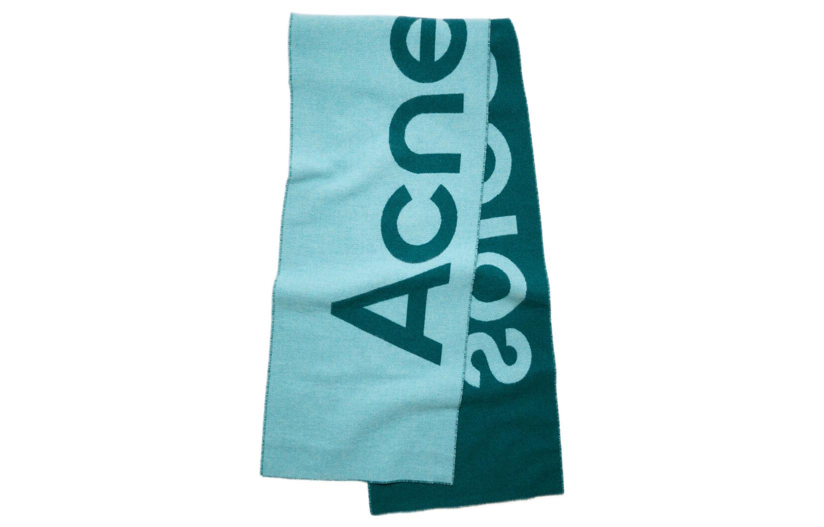 

Acne Studios Вязаный шарф женский синего цвета