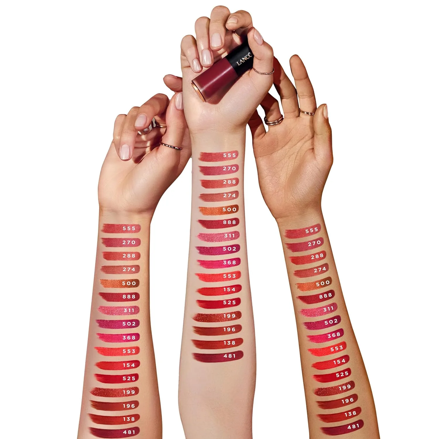 Lancôme L'Absolu Rouge Drama Ink - Стойкость на весь день - Легкая текстура - Полуматовый финиш, 353 Mademoiselle Penélope: warm terracotta — фото 3