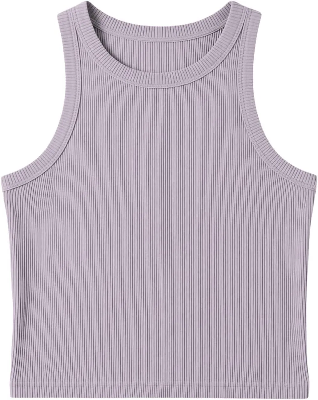 Детский топ без рукавов, ribbed, crop, Purple