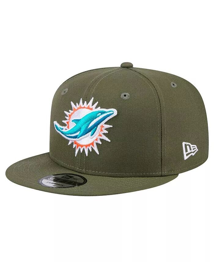 

Мужская бейсболка-кепка Olive Miami Dolphins Main 9FIFTY Snapback New Era