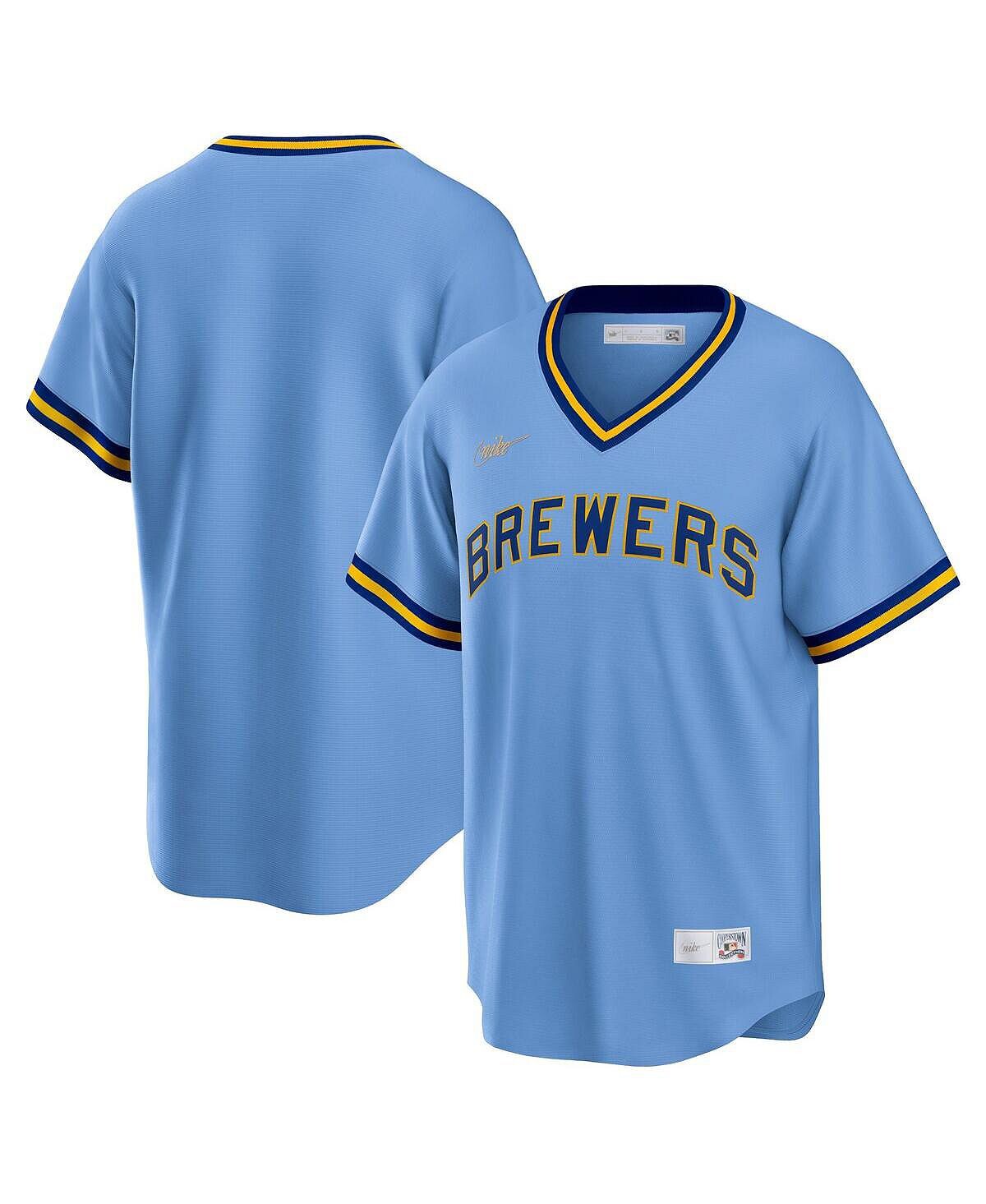 

Мужская футболка синего цвета Milwaukee Brewers Road Cooperstown Collection Team Джерси Nike, Синий, Мужская футболка синего цвета Milwaukee Brewers Road Cooperstown Collection Team Джерси Nike