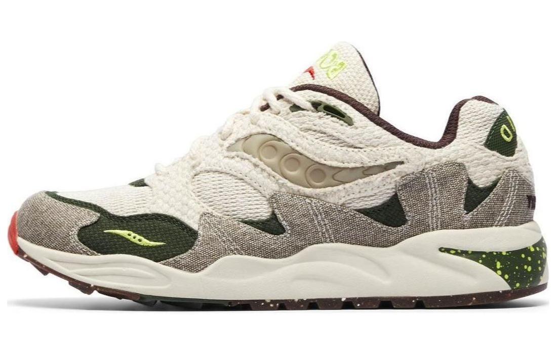 Сетчатые Кроссовки Grid Shadow 2 Bodega Jaunt Woven Saucony Зеленый Коричневый Красный