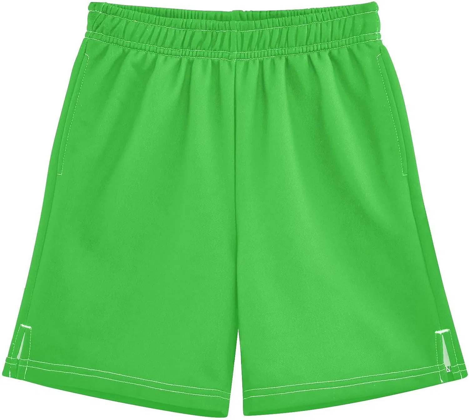 Детские шорты для футбола и баскетбола Plaaee, Lime Green