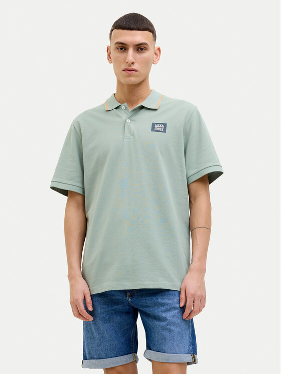 

Рубашка поло стандартный крой Hudson 12269238 Jack&Jones, зеленый