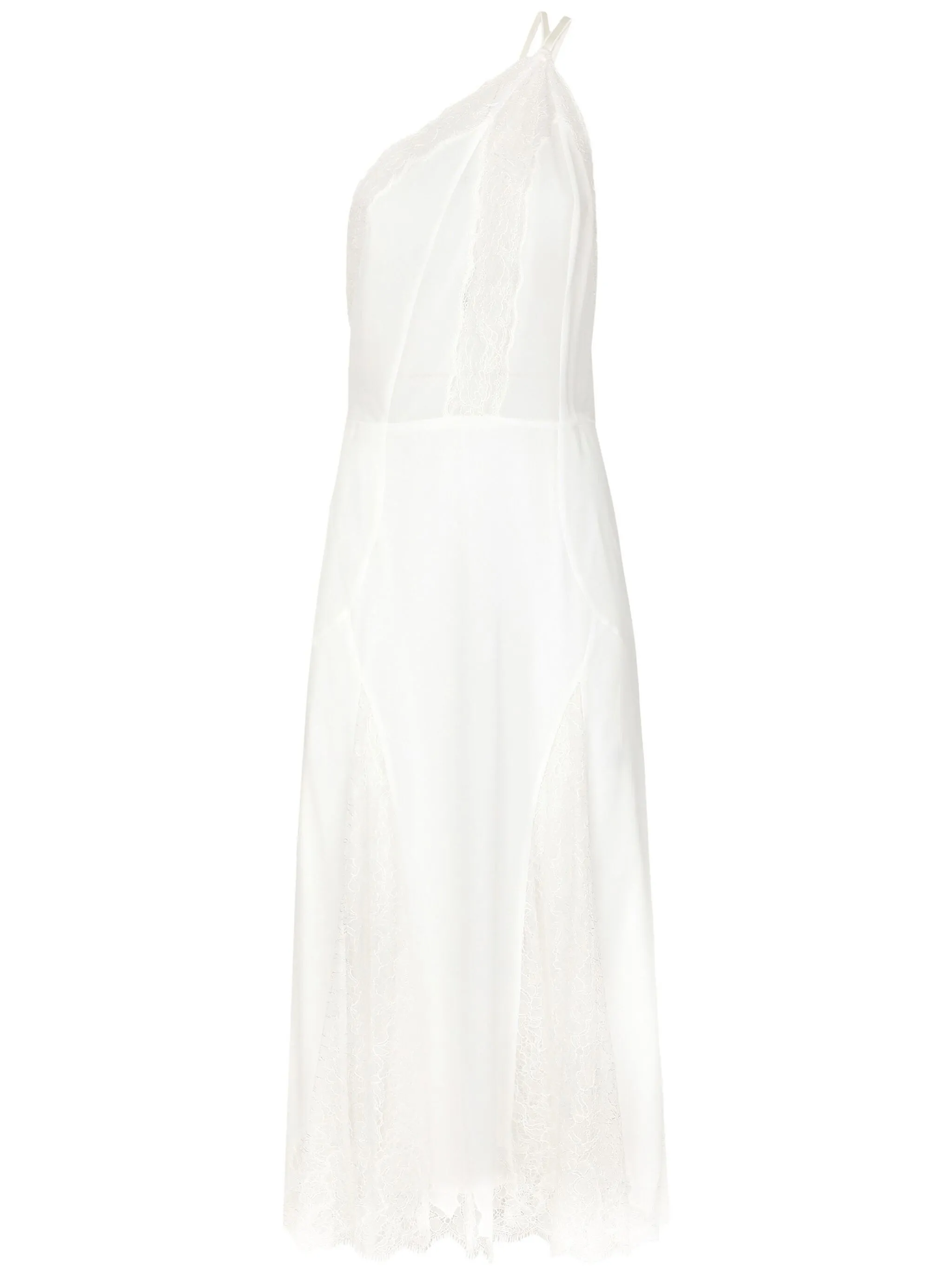 

Кружевное платье на одно плечо Dolce & Gabbana, белый