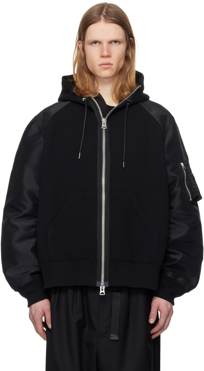 

Толстовка с капюшоном Sponge Sweat sacai, черный