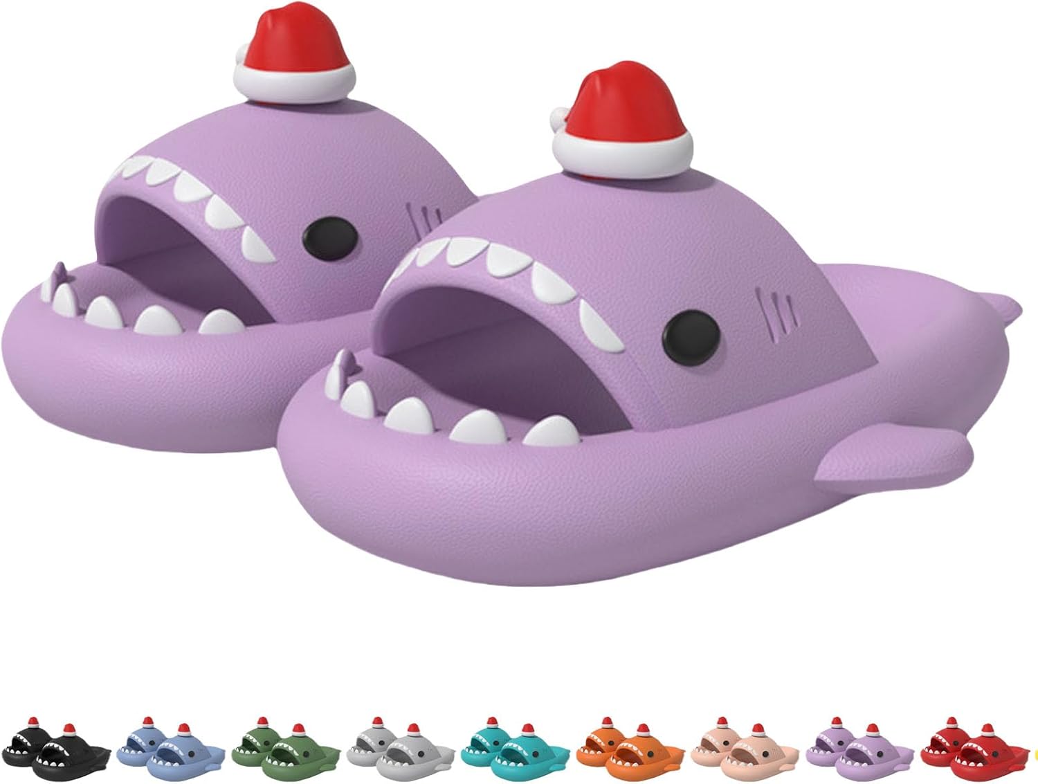

Унисекс тапочки «Акула Облако», противоскользящие, быстросохнущие пляжные и душевые сандалии, рождественская обувь для пар Generic, фиолетовый