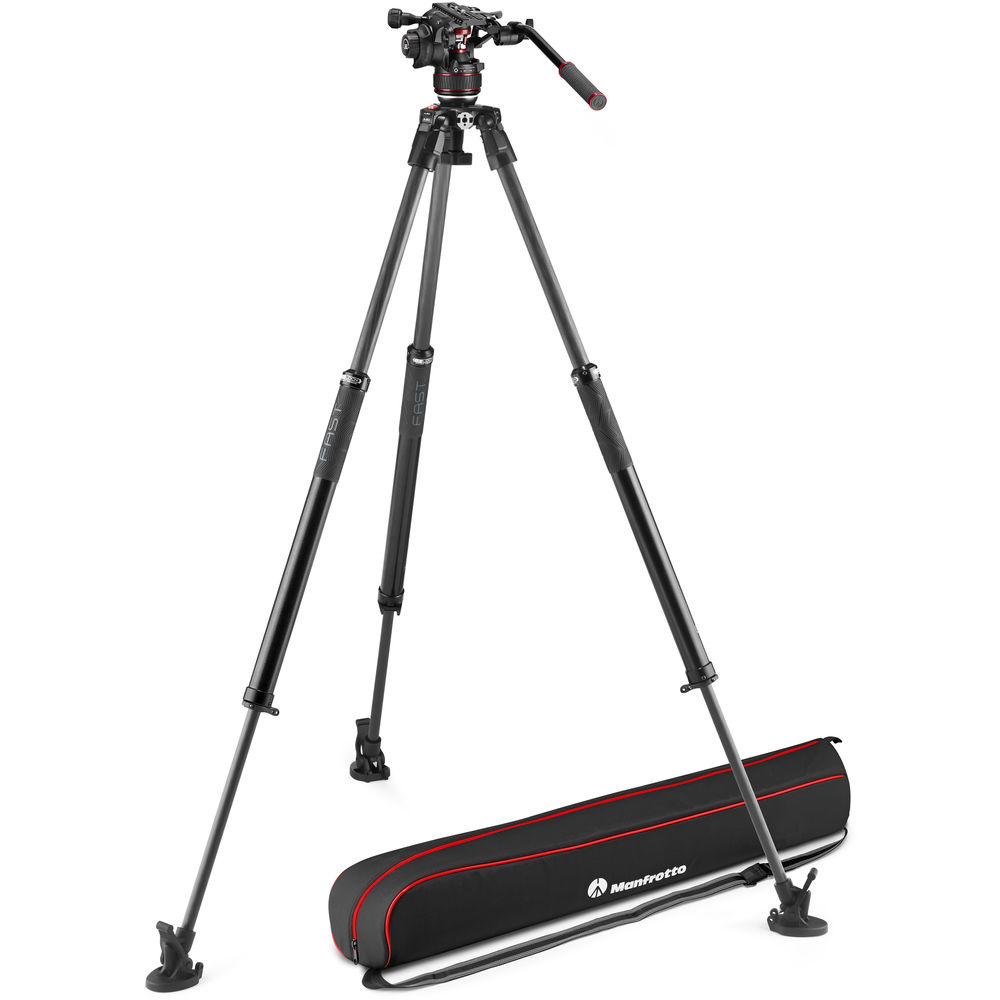 

Жидкостная головка Manfrotto Nitrotech 608 со штативом 635 FAST Single Leg из углеродного волокна