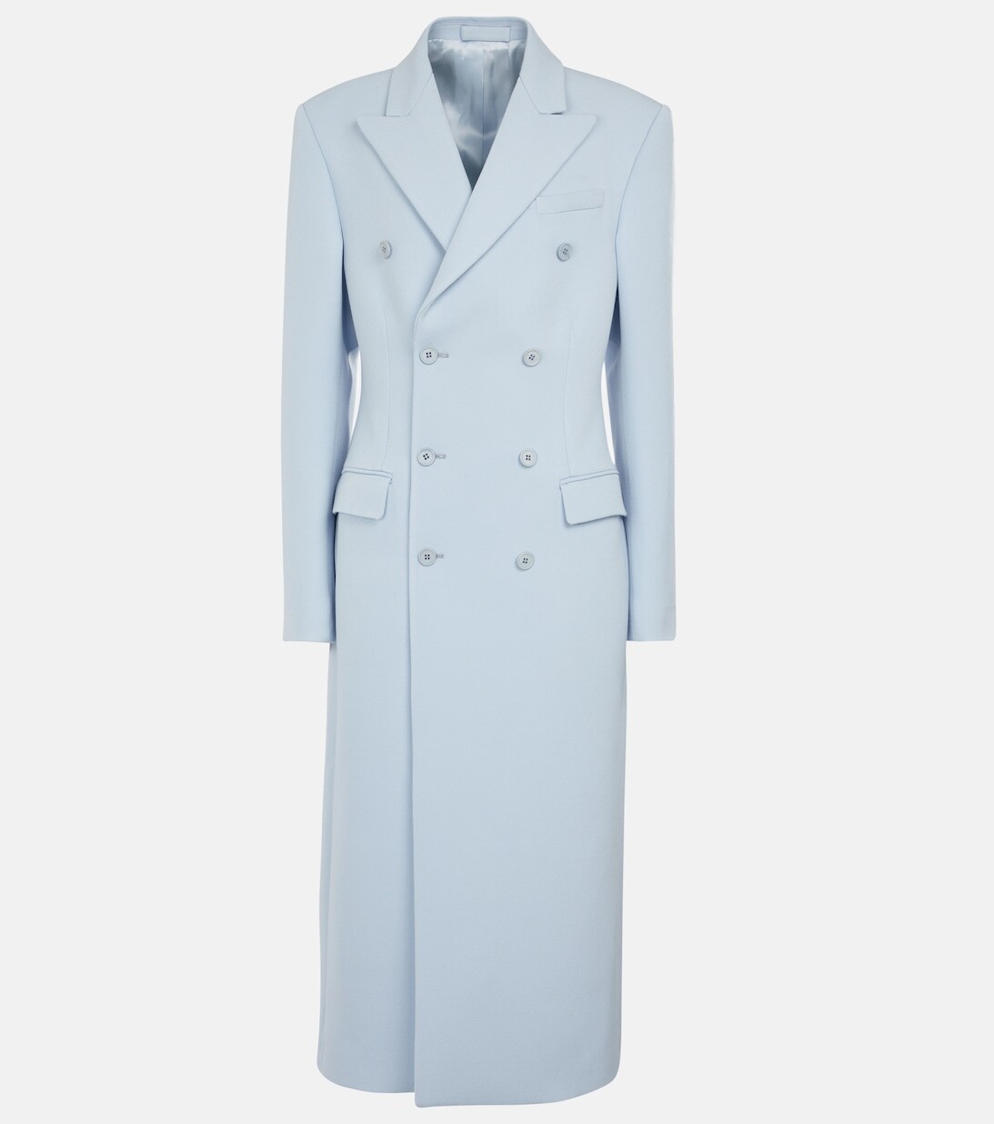 

Двубортное шерстяное пальто WARDROBE.NYC, синий