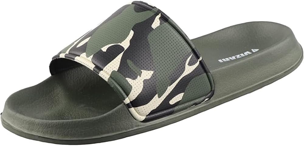 

Детские камуфляжные шлепанцы Vizari, зеленый/хаки