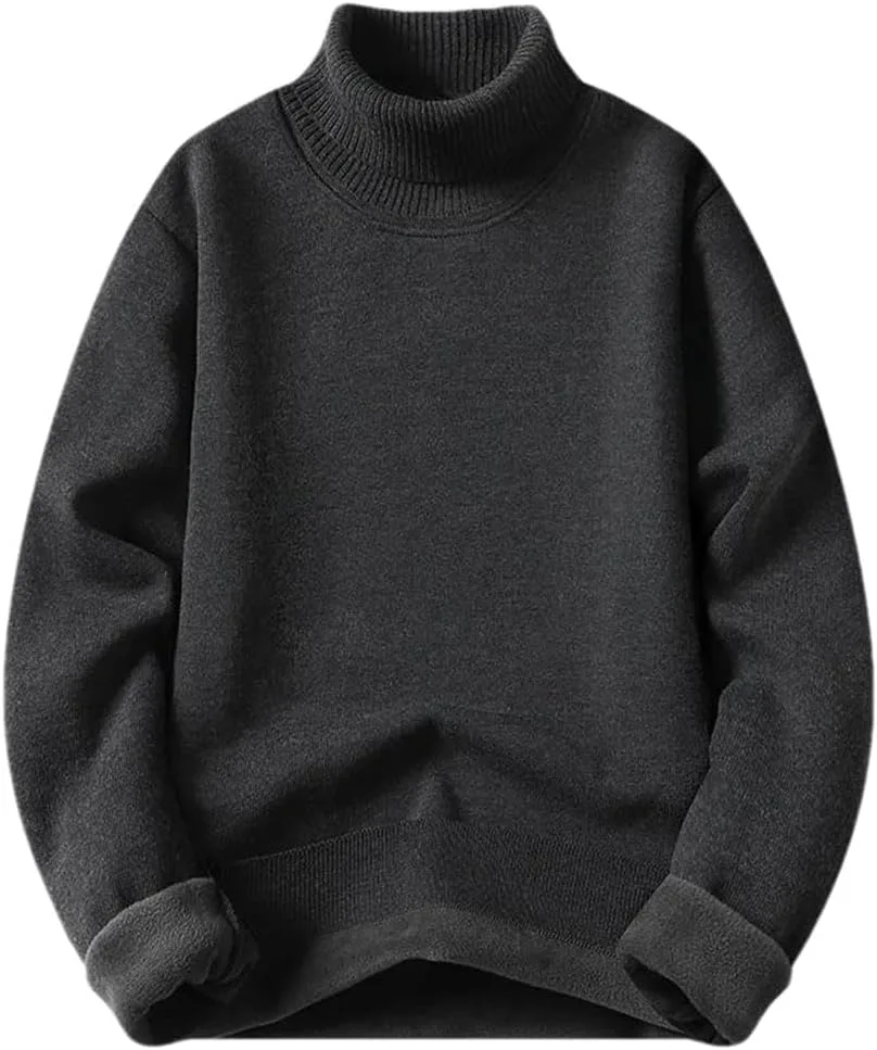 

Мужской утепленный водолазка свитер Slim Fit