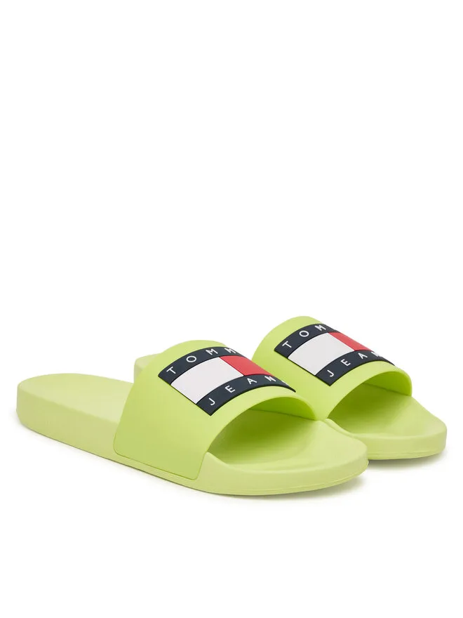 Мюли Tommy Jeans Pool Slide Ess EM0EM01191 желтые — фото 2