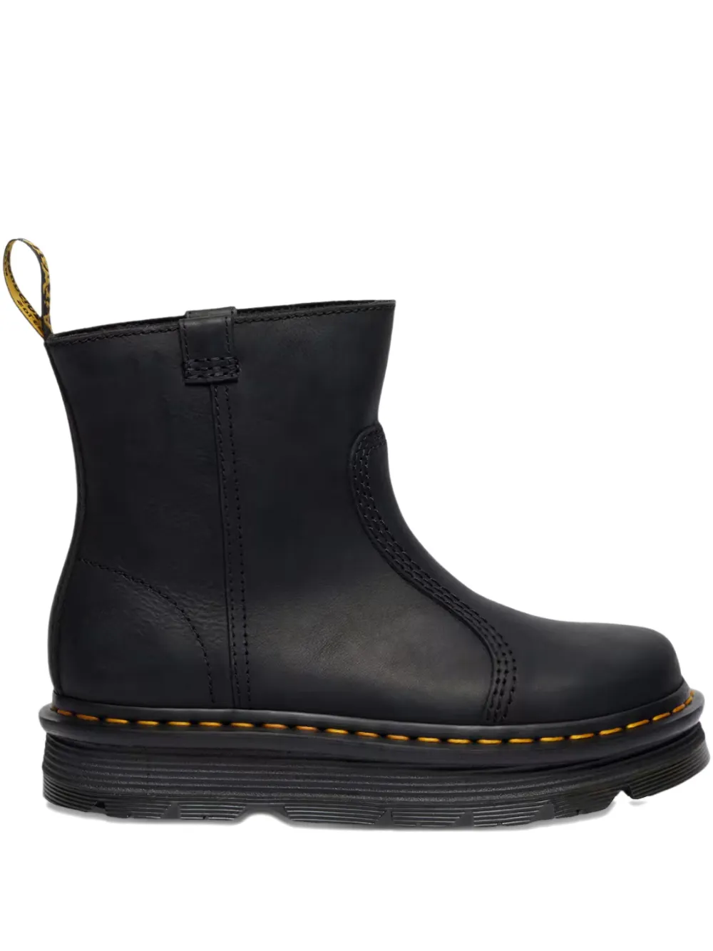 Кожаные ботинки Zebzag Rigger без застежек Dr. Martens, черный