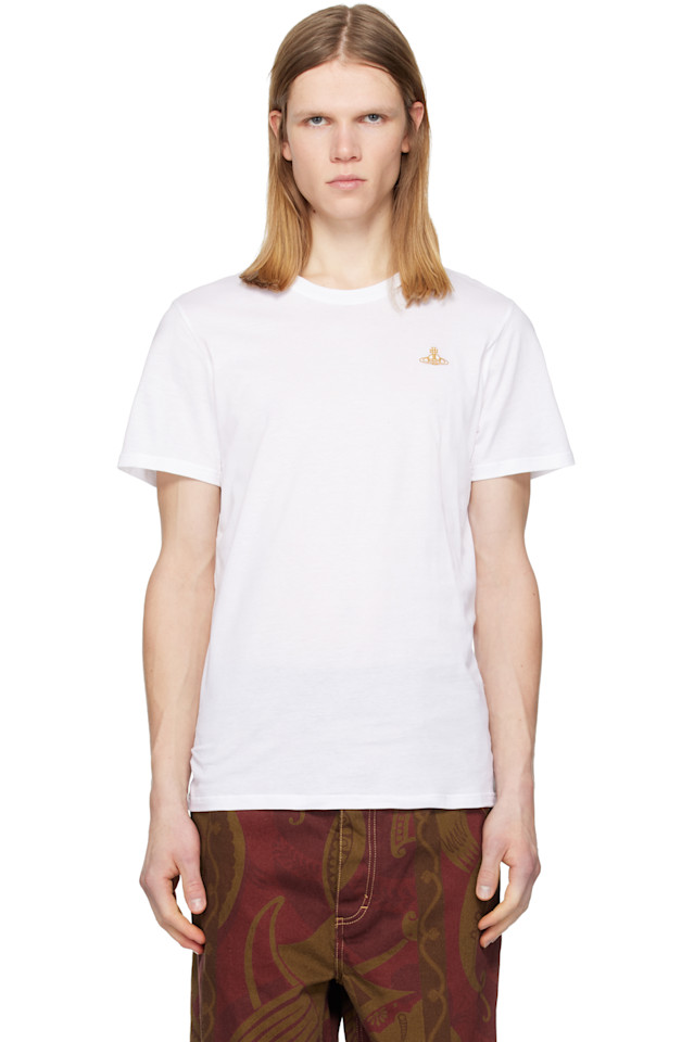

Футболка с вышитым логотипом Vivienne Westwood, белый
