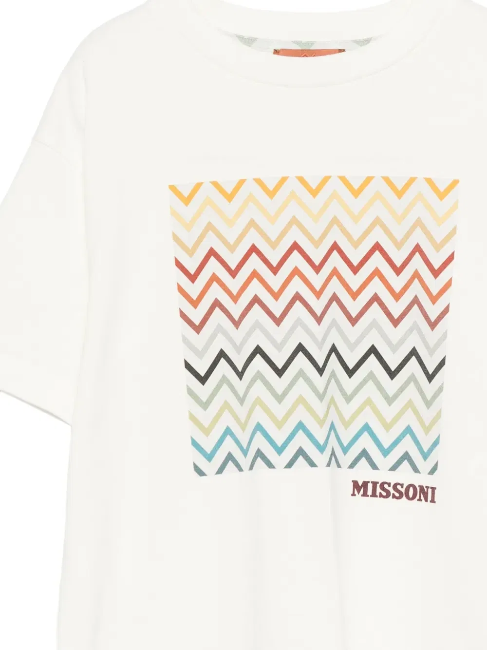 Футболка из хлопка с принтом «зигзаг» Missoni Kids, белый — фото 3