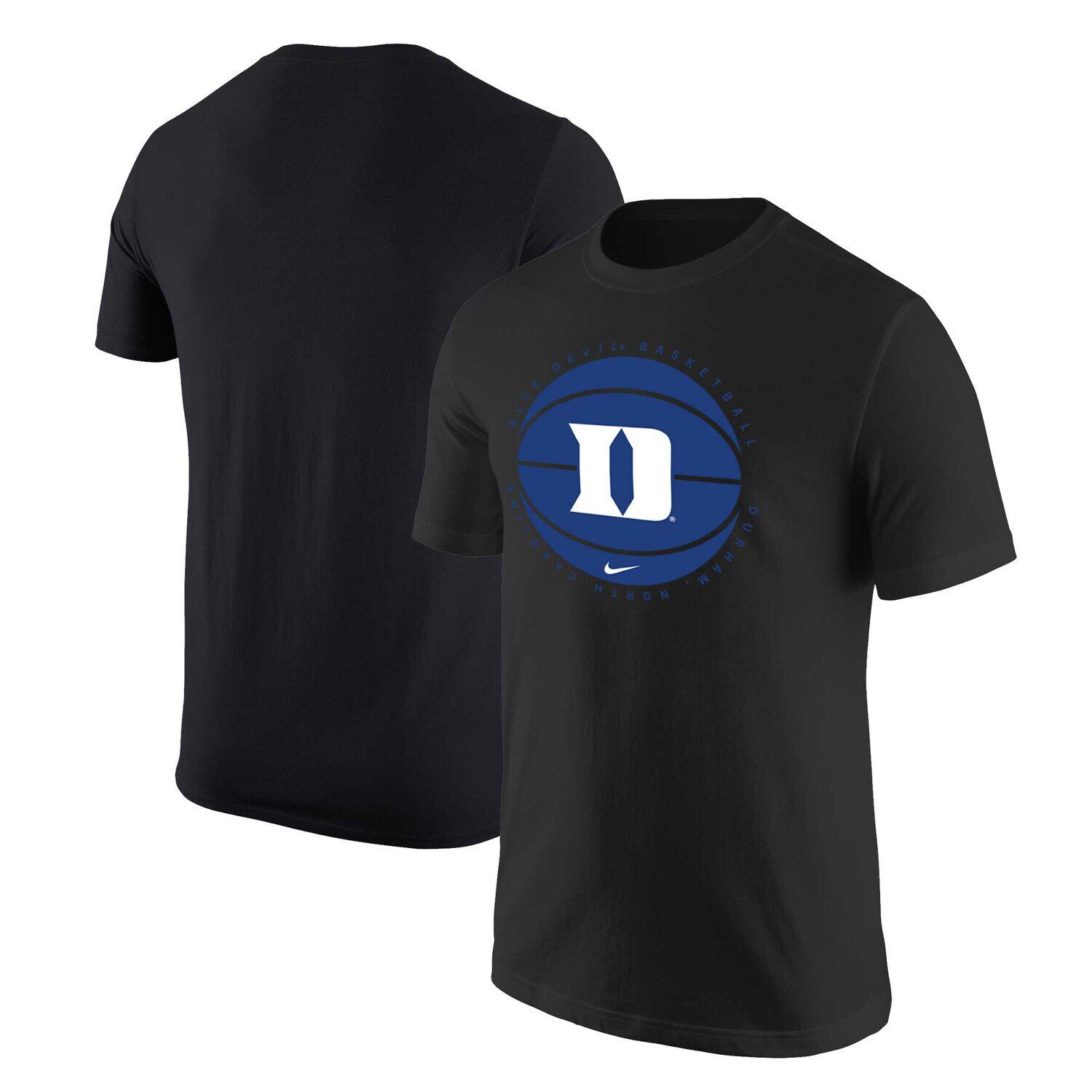 

Мужская черная футболка с логотипом Duke Blue Devils Basketball Nike, Черный, Мужская черная футболка с логотипом Duke Blue Devils Basketball Nike
