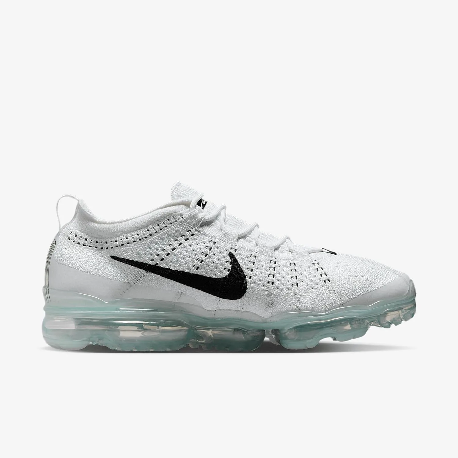 Мужские кроссовки Nike Air Vapormax 2023 Flyknit, белый/платиновый/черный — фото 2