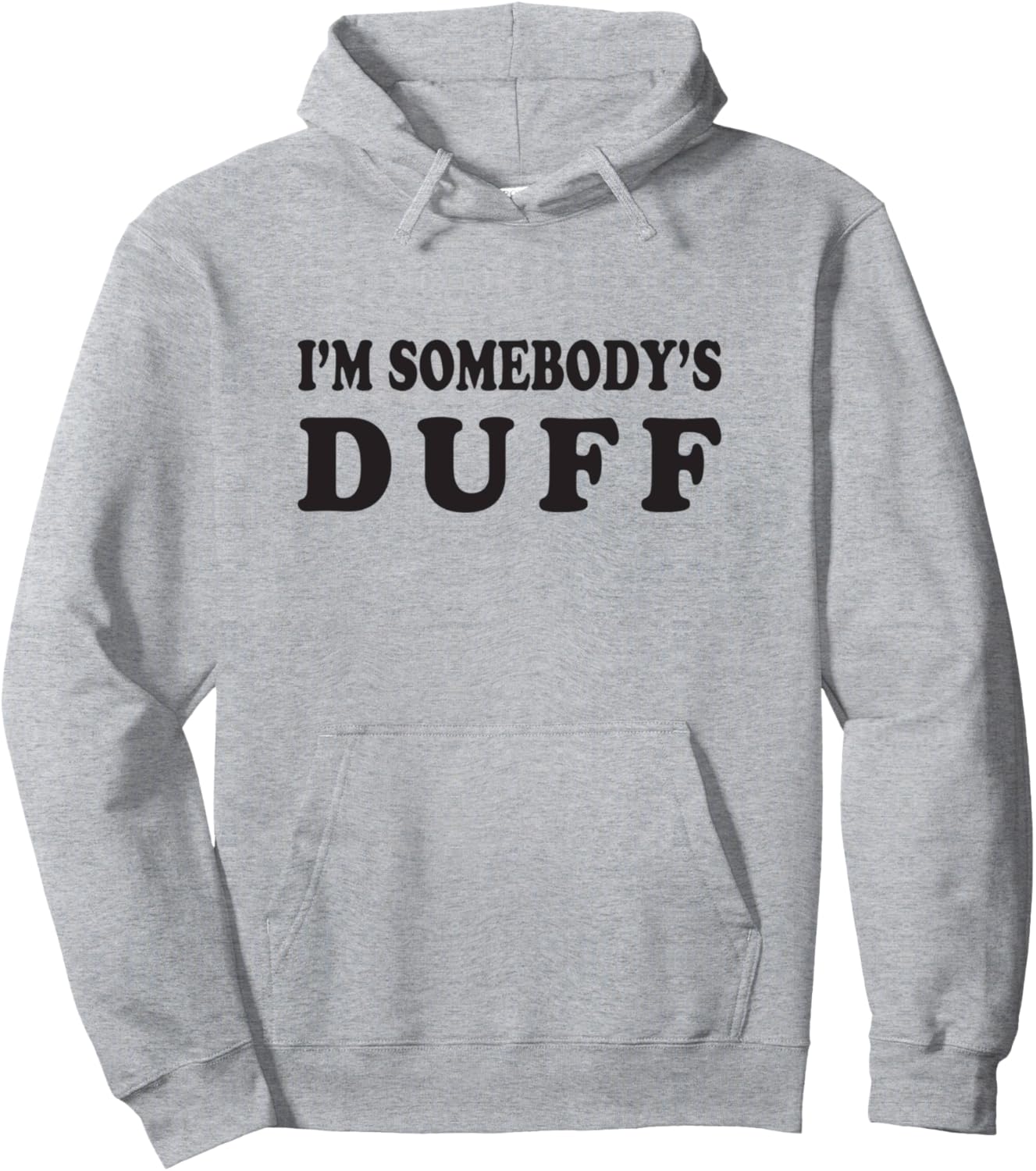 

Толстовка I'm Somebody's Duff Funny Tees, серый