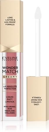 

Стойкая матовая жидкая губная помада с гиалуроновой кислотой Eveline Cosmetics Wonder Match, 05 Sweet Nude 6,8 ml