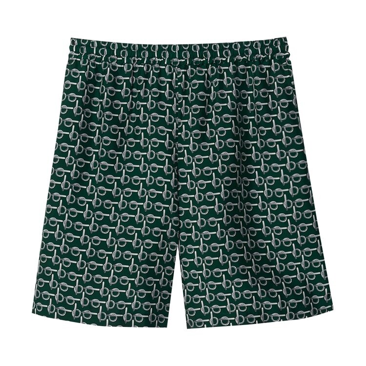 

Шорты Burberry Silk Shorts, серебряный
