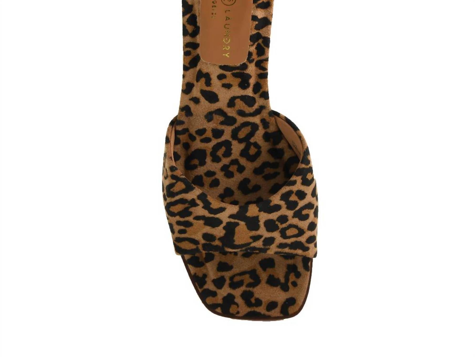Женские босоножки Liinda Leopard Slide в коричневом цвете CHINESE LAUNDRY — фото 4