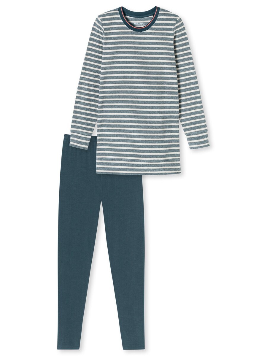 

Пижама SCHIESSER Pajama Casual Essentials, синий