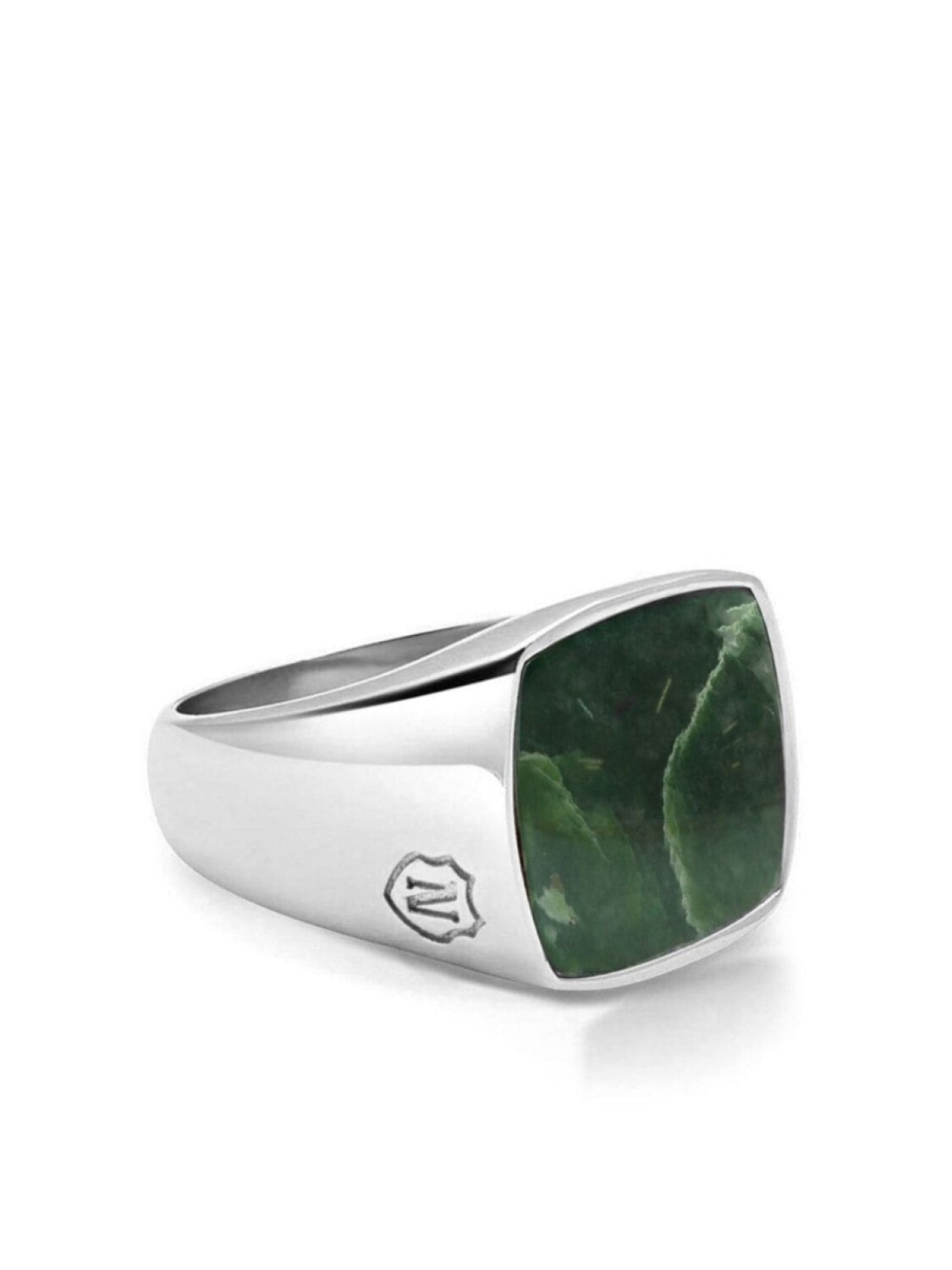

Кольцо с нефритом Nialaya Jewelry, серебряный