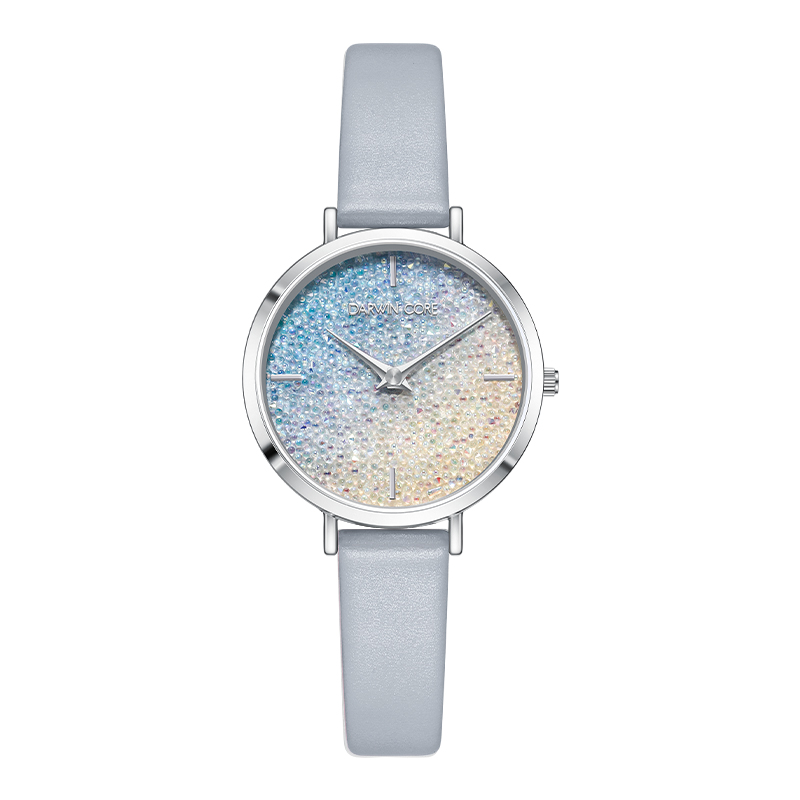 

Darwin Core Часы Quartz Movement Cow Leather Strap Watch Women's Watch Pink Watch Dial