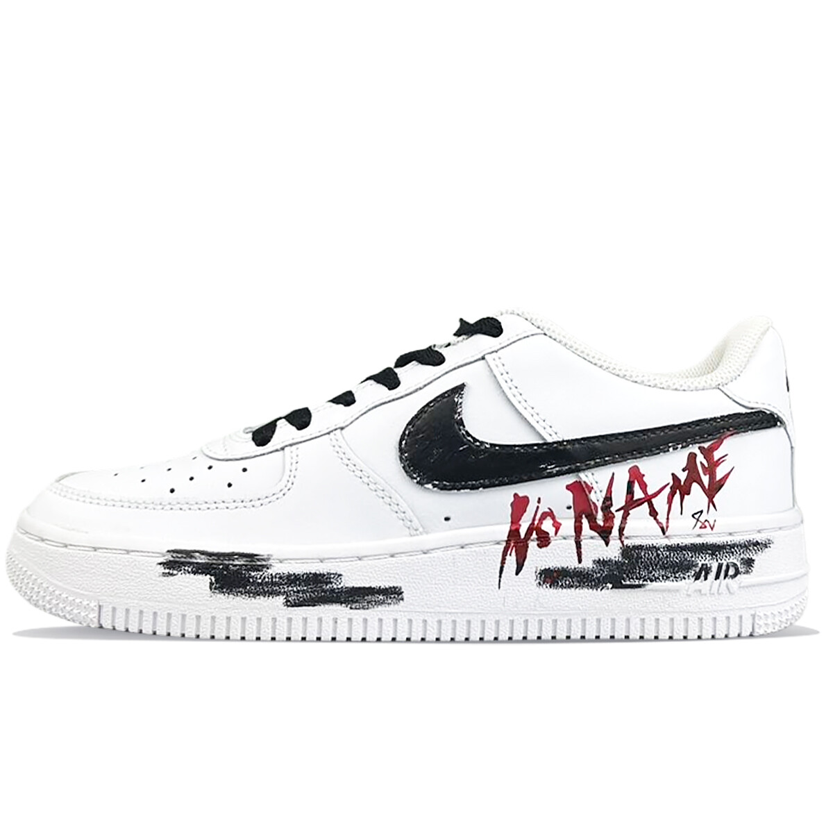 Кроссовки Nike Air Force 1 Skateboarding Shoes Women's Low-top Black/white, белый — фото 2
