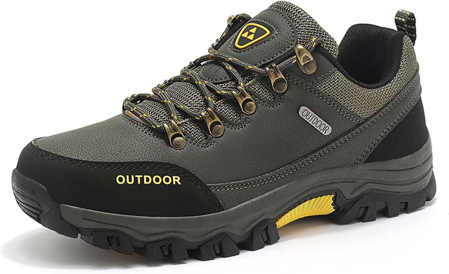 

Мужские походные ботинки большого размера для улицы, низкие кроссовки для ходьбы, прочная, легкая и удобная обувь Generic, зеленый